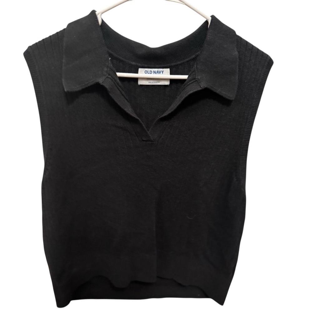 Old Navy Sweater Vest, Size XXL, Black Vest, Comfort, Cotton‎ Rayon Blend